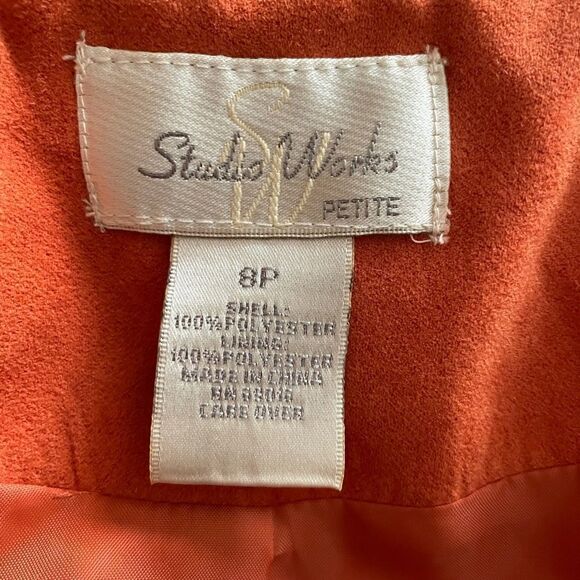Studio Works faux suede blazer / jacket 🧡 - Picture 5 of 7